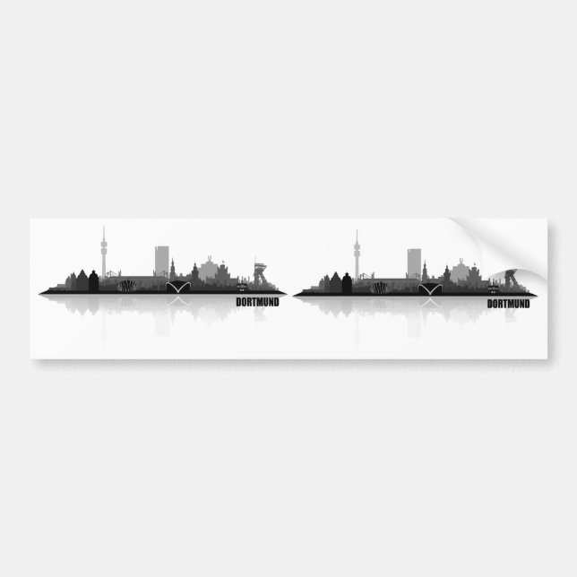 Dortmund Skyline Bumper Sticker (Front)