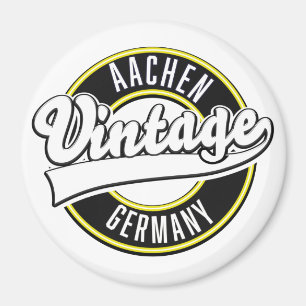 Dortmund vintage style logo, magnet