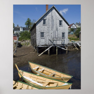 Dory builder,Lunenburg, Nova Scotia, Canada Poster