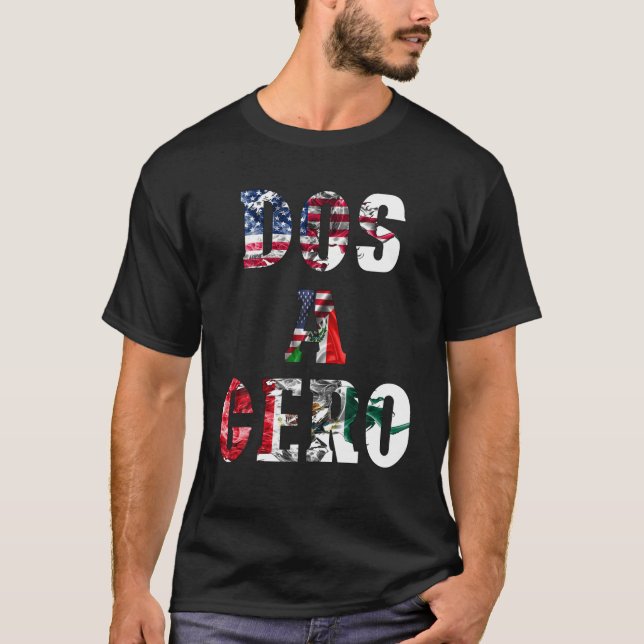 Dos A Cero USMNT Vs MEXICO Game Funny Design By Fl T-Shirt (Front)