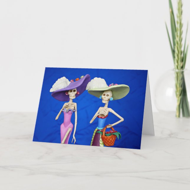 Dos Catrinas Greeting Card (Front)