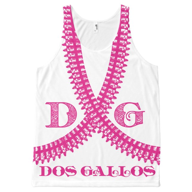 Dos Gallos Bullet Belt Tank - Hot Pink (Front)