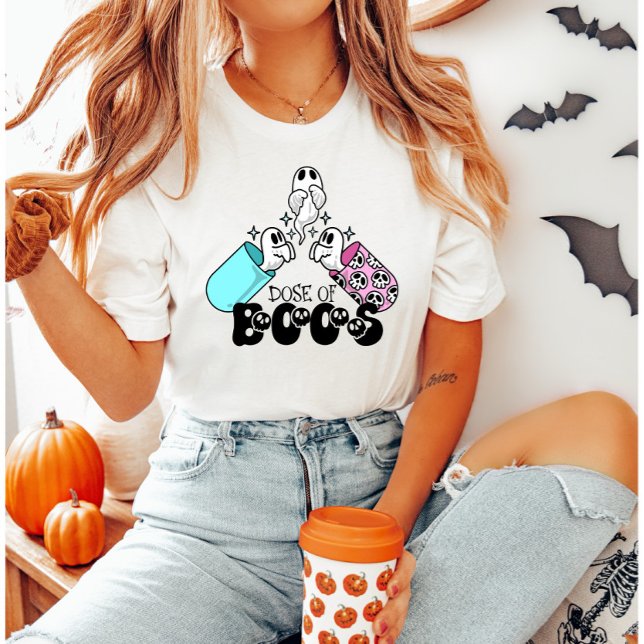 Dose of Boos Funny Halloween Medical Ghost T-Shirt (Creator Uploaded)