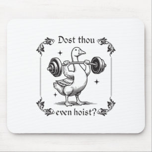 Dost Thou Even Hoist_ Funny Mediaeval Gym Workout  Mouse Pad