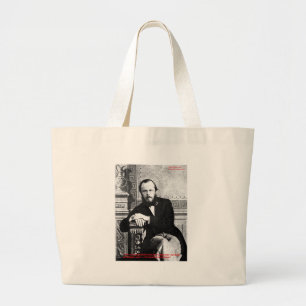 Dostoevsky "God Intended" Love Quote Gifts & Cards Large Tote Bag