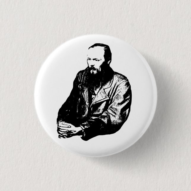 Dostoyevsky 3 Cm Round Badge (Front)