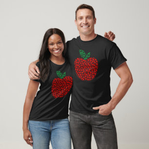 Dot Apple Art Teacher Teaching Funny Dot Art T-Shirt