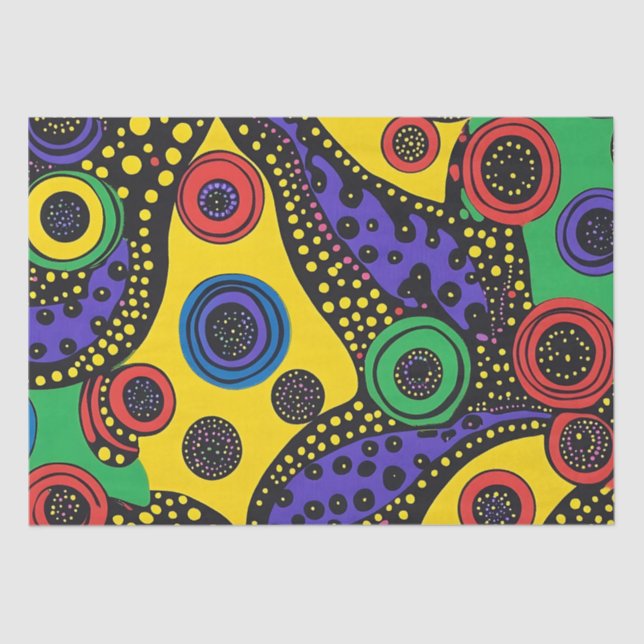 Dot art abstract 9 tissue paper (Front)