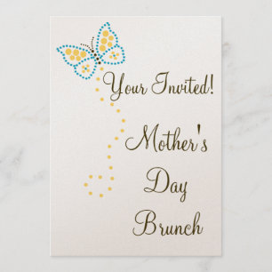 Dot Art Butterfly Invitation