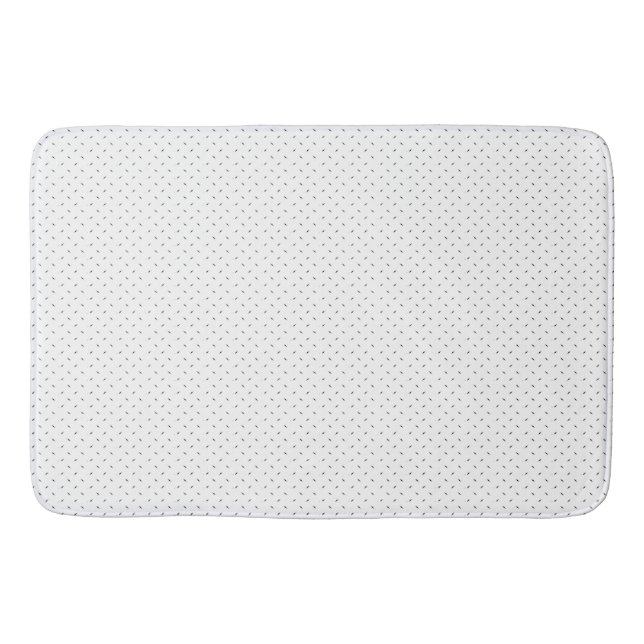 Dot, Black Bath Mat (Front)