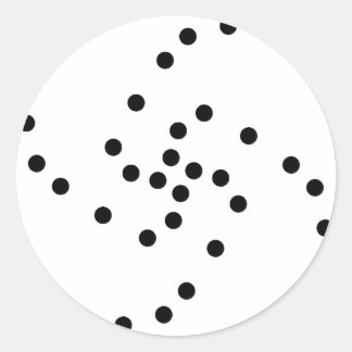 dot classic round sticker