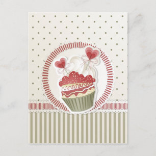 Dot Cupcake Postcard