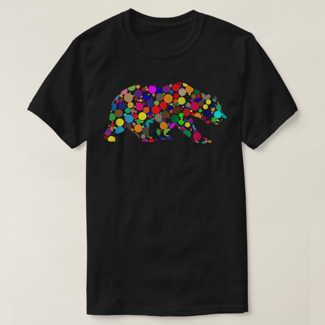 Dot Day Bear  T-Shirt (Design Front)