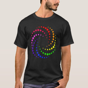 Dot Day Rainbow Spiral Polka Dot Colourful Dots K T-Shirt