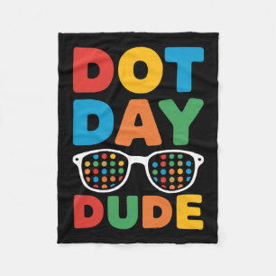 Dot Day Shirt For Kids Boys Girls Youths Dotted Du Fleece Blanket