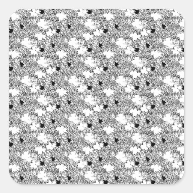 dot Design Four Square Sticker (Front)