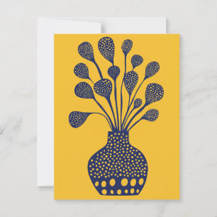 Dot Dot Flower #014 Postcard