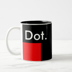Dot. Dot. Two-Tone Coffee Mug