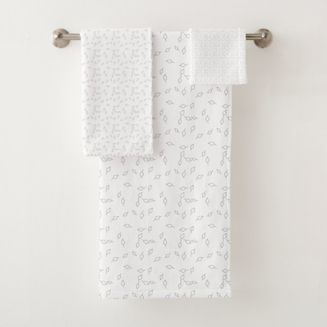 Dot, Dove Grey Bath Towel Set (Insitu)