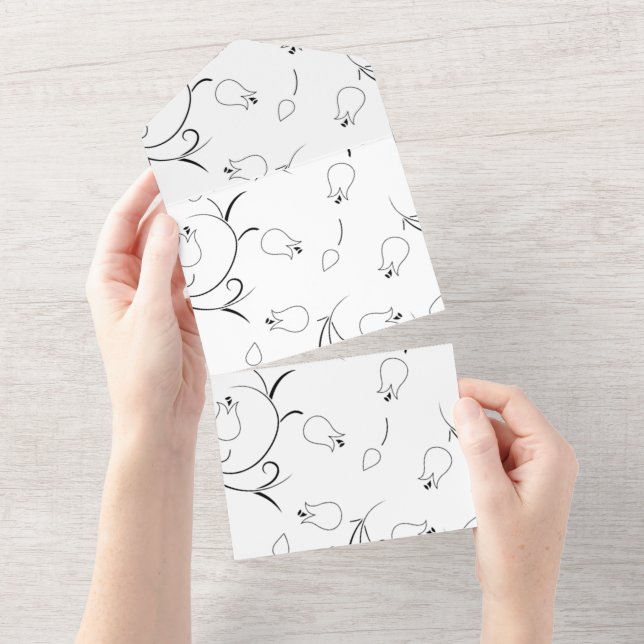 Dot, Gray Goose All In One Invitation (Tearaway)