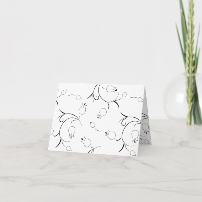 Dot, Gray Goose Folded Thank You Card (Front)