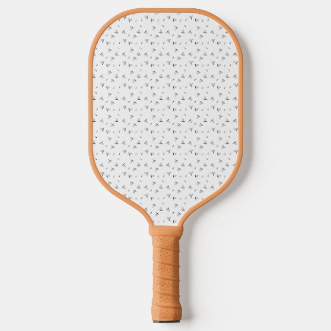 Dot, Grey Nickel Pickleball Paddle (Front)