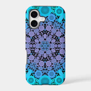 Dot Mandala Flower Blue Green and Purple