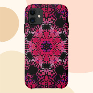 Dot Mandala Flower Pink and Purple Case-Mate iPhone Case