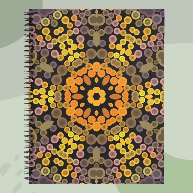 Dot Mandala Flower Yellow and Purple Notebook (Creator Uploaded)
