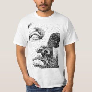 Dot Matrix Art: Classical Marble Face T-Shirt