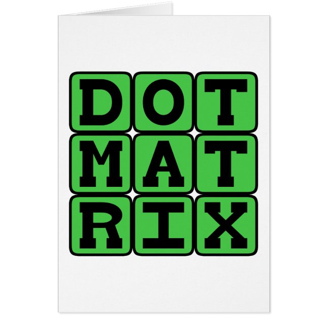 Dot Matrix, Patterned Array (Front)
