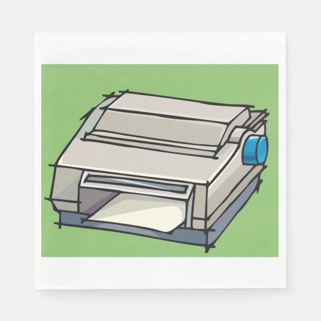 Dot Matrix Printer Paper Napkins (Front)