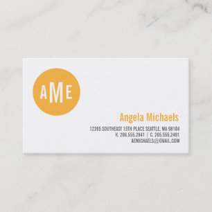 Dot Monogram Calling Card