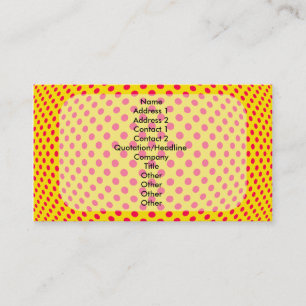 Dot Optical Illusion Business Card