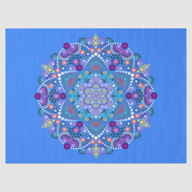 dot painting meets mandala 2 18 tissue paper (Front)