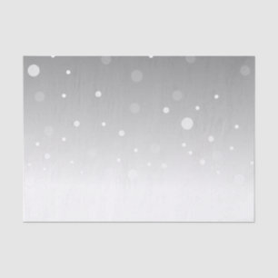 Dot Pattern Ombre Grey White Tissue Paper