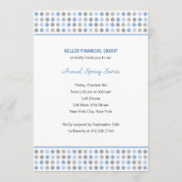 Dot Patterns Corporate/Business Party Invitation