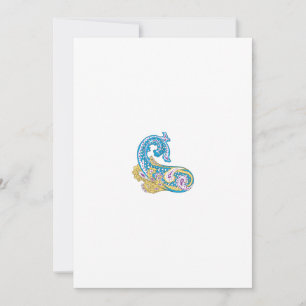 Dot, Sherpa Blue, Golden Sand Design Holiday Card
