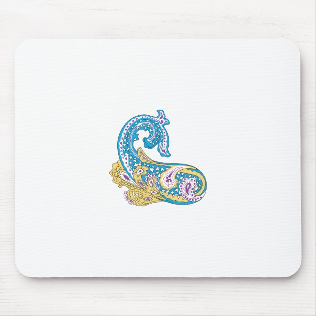 Dot, Sherpa Blue, Golden Sand Design Mouse Pad (Front)