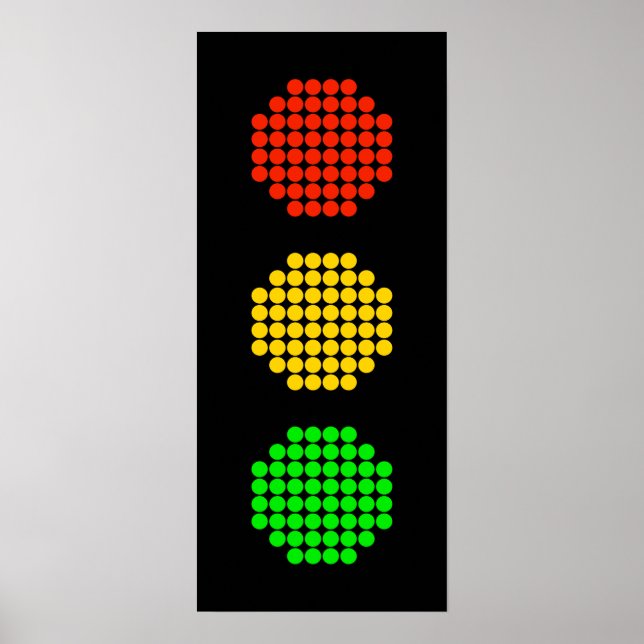 Dot Stoplight Colours Poster (Front)
