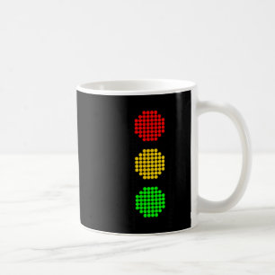 Dot Stoplight Traffic Signal Stop-Caution-Go Coffee Mug