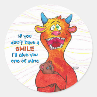 Dot the Monster, sticker