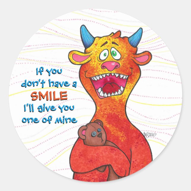 Dot the Monster, sticker (Front)