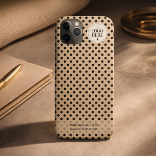 Dot-to-Dot Minimalist Light Beige Business Logo Case-Mate iPhone Case