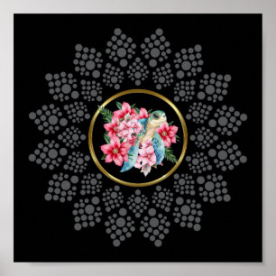Dot Your Own Mandala With Sea Turtle Centre Image Poster