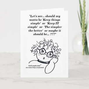 DotComplicated(TM) Greeting Card