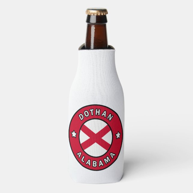 Dothan Alabama Bottle Cooler (Bottle Front)