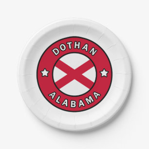 Dothan Alabama Paper Plate