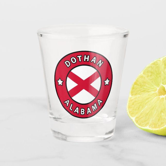 Dothan Alabama Shot Glass (Front)