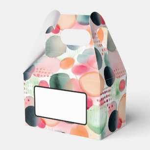 Dots and stripes 4 watercolor favour box